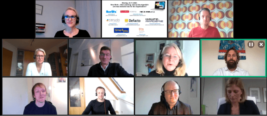 Virtueller Expertentalk zum Thema New Work - New Learning